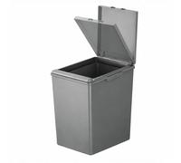 EKO Morandi Poubelle de cuisine de 20 l avec couvercle à ouverture tactile et bord intérieur amovible, bacs en plastique avec verrouillage modulaire pour solutions de recyclage de cuisine, gris foncé