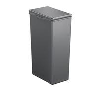 EKO - Morandi Poubelle de cuisine - Poubelle de recyclage tactile en plastique - Parfait pour la cuisine et la maison, gris foncé, 30 litres