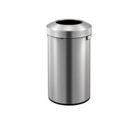 EKO Poubelle à ouverture dessus Urban 90 L Argenté mat