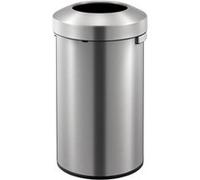 EKO Poubelle à ouverture dessus Urban 90 L Argenté mat Argent G