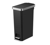 EKO | Poubelle à pédale Hana Slim | Volume 40 l | L x H x P 265 x 645 x 455 mm | noir