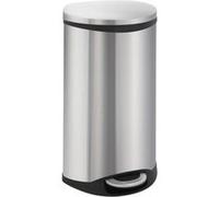 EKO Poubelle à pédale Shell 30 L Argenté mat Argent G