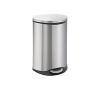 EKO Poubelle à pédale Shell 50 L Argenté mat