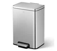 EKO Poubelle Madisson 20 L en acier brossé, poubelle de cuisine, poubelle à pédale robuste, poubelle de salle de bain, fermeture en douceur, poubelles, poubelles de salle de bain