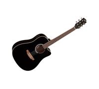 EKO GUITARS - RANGER CW EQ BLACK, Guitare Acoustique Électrifiée, Éclisses et Fond en Tilleul, Manche en Bouleau, Couleur Noir