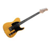 EKO GUITARS - Guitare Électrique TL-300, Corps Peuplier, Manche Érable, Touche Laurel, 2 Micros Single-Coil, Pont style Tele, 22 Frettes, Couleur Butterscotch