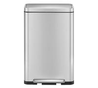 EKO - X-Cube Poubelle à pédale 30 litres - Stainless steel Polypropylene - Matt Edelstahl