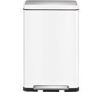 EKO - X-Cube Poubelle à pédale 30 litres - Steel Stainless steel Polypropylene - Blanc, inox mat