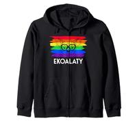 Ekoalaty Koala Face Visage Drapeau Arc-en-Ciel Égalité LGBT Sweat à Capuche