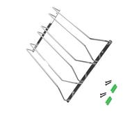 Ekoama Porte-verres à vin en acier inoxydable innovant pour économiser de l'espace - Support à suspendre pour armoire de cuisine