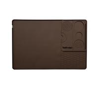 Ekoama Tapis de machine à café antidérapant 2 en 1 en silicone avec tapis amovible pour un placement stable et une réduction du bruit