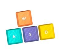 Ekoama Touches tactiles de texture rétroéclairées WASD flèches de remplacement pour clavier mécanique G813 G913 G913TKL