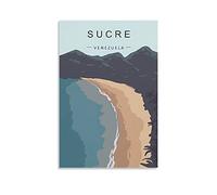 EKOAW Kit de peinture par numéros « Paysage du lac Sucre, Venezuela », peinture acrylique facile à réaliser soi-même pour la décoration murale de la maison, 50 x 60 cm.