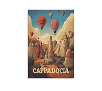 EKOAW Peinture par numéros pour adultes et enfants, Cappadoce, Turquie. Peinture par numéros pour adultes, paysage urbain, décoration murale, 30 x 40 cm.