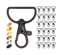 EkoDeko - Lot de 25 porte-clés noirs - Accessoires en macramé