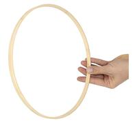 EkoDeko Lot de 3 anneaux en bambou, 50 cm, pour bricoler, fabriquer des attrape-rêves