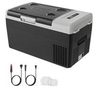 EKOJUCE Réfrigérateur électrique 12 V à compresseur de 30 L, réfrigérateur 12 V - 15,6 °C ~ 20 °C, réfrigérateur de voiture 12/24 V CC et 110-240 V AC pour camping, écrasement, voyage, maison