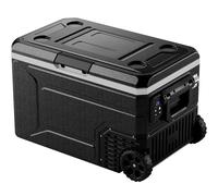 EKOJUCE Réfrigérateur électrique 12 V, refroidisseur électrique de 69 litres, 12 V/24 V CC 100 ~ 240 V AC, refroidisseur 12 V - 15,6 °C ~ 20 °C, congélateur portable avec roues pour camion