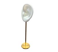 EKOKIM Boucle d'oreille présentoir, Silicone Oreille modèle Boucle d'oreille présentoir, Oreille Humaine modèle Boucle d'oreille Rack, pour Les Bijoux Boucle d'oreille Affiche (Blanc Gauche)