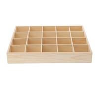 EKOKIM Chaussette Tiroir Organisateur Diviseur sous-Vêtements Boîte De Rangement 20 Compartiments, Armoire Caddy pour Ranger Chaussettes Mouchoirs Cravates Ceintures