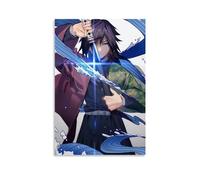 EKoKim Poster de manga Demon Slayer Giyu Tomioka du Japon - Impression sur toile - Décoration murale moderne pour chambre à coucher - 20 x 30 cm