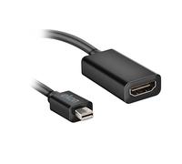 ekon Adaptateur Mini DisplayPort HDMI, Prise HDMI, câble Mini DisplayPort, 20 cm, pour TV, Smart TV, Apple MacBook, Ordinateur Portable, projecteur