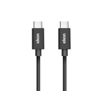 Ekon Câble USB-C 2.0, câble de charge et transfert de données, 60 W, protection anti-plis, 1,5 m, noir