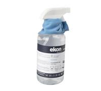 Ekon Spray pour écrans avec Chiffon en Microfibre, 500 ML, kit de Nettoyage pour Moniteur, Ordinateur Portable, Appareil Photo, caméscope, MacBook, TV, Smart TV, Smartphone, Tablette