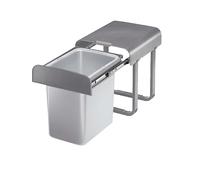 EKOTECH Poubelle Aladin - 16 l - Gris - À partir de 40 cm de largeur