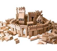 EkoToys Blocs en bois naturel 220 pcs XL