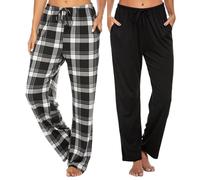 Ekouaer 2 Pièces Bas de Pyjama Femme Doux pour Le Sport ou Dormir Loisir