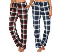 Ekouaer 2 Pièces Bas de Pyjama Femme Parfaits pour Le Sport ou Dormir