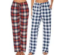 Ekouaer 2 Pièces Pantalon de Femme 100% Coton de Pyjama