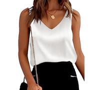 Ekouaer Camisole Supersoft pour Femmes Débardeurs sans Manches Décontractés Et Extensibles Supersoft pour Femmes Blanc XL