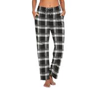 Ekouaer Pantalon de Femme 100% Coton de Pyjama