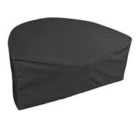 EKQSGLC Housse Lit de Jardin Demi Cercle, 600D Housse Lit Exterieur Jardin Imperméable avec Bandoulière, Housse de Protection Canapé lit Anti-Vent - Noir (230 * 120 * 100cm)