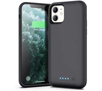 Ekrist [Mince mais Grand Puissance 6500mAh Coque Batterie pour iPhone 11, Coque Rechargeable pour iPhone 11, Batterie Portable Chargeur Externe pour iPhone 11 (6,1 Pouces)