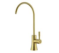 EKRTE Robinet de filtre à eau en or brossé, robinet de filtration d'eau potable en or brossé pour évier de cuisine