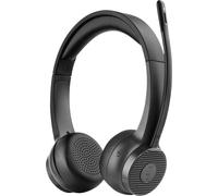 EKSA H16 Micro-casque supra-auriculaire Bluetooth noir Noise Cancelling, Suppression du bruit du microphone micro-casque, volume
