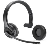 EKSA H3 Casque Bluetooth 5.4 avec Micro [65 Hrs de Temps de Lecture et Portée de 30 m] Casque PC Mono et à Réduction de Bruit Mic, Casque sans Fil Compatible avec Zoom/Teams/Skype