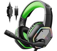 EKSA KSA Casque Gaming, Casque Gamer USB avec Son Surround 7.1, Casque ps4 avec Micro Antibruit et Lumière RVB, Casque Audio pour PC/PS4/PS5/Laptop,