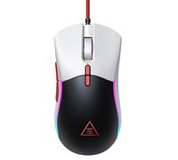 EKSA Souris Gamer Souris Gaming, Lumière RVB Scintillant ou Coulant avec Musique, Personnalisez Votre Souris, Coque Arrière Remplaçable, 6 Poids, 12000 DPI, 7 Boutons Programmables, PC/Mac