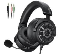 EKSA StarEngine S Casque Gaming, Casque Gamer PS4, Casque Filaire avec Microphone Détachable pour PC, PS4/PS5, Switch, Xbox One/Series X/S et Mobile avec Prise 3,5 mm