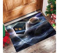 EKSED Tapis de Bain Microfibre 60X100 cm,Doctor Who Tardis dans Starry Fantasy Background,Tapis de Douche pour Salle de Bain Absorbant Antidérapant Tapis de Sol Lavable en Machine