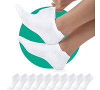 EKSHER 10 Paires Chaussette Femme 39 42 Basses Coton Chaussettes Blanche Homme Courtes Soquette Femme Running Sockettes de Sport Respirant Unisexe pour le Sport et les Loisirs Blanc 39-42