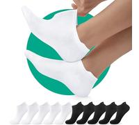 EKSHER 10 Paires Soquette Femme 39-42 Coton Blanche Chaussettes de Sport Homme Courtes Chaussettes Running Femme Basses Sockettes Respirant Unisexe pour le Sport et les Loisirs Noir Blanc 39-42