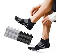 EKSHER Chaussette Homme 43-46 Soquettes Hommes 43-46 Noir 8 Paires Chaussettes Blanches Femme Socquette Respirant Courtes Chaussettes Basses Chaussettes Running Femme Chaussettes De Sport Homme