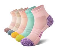 EKSHER Chaussettes Femme 39 42 5 Paires Homme Socquettes Originales Fantaisie Coton Sport Running Randonnée Confortables Respirant Epaisses Basses Chaussette Socks