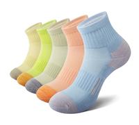 EKSHER Chaussettes Femmes 35-38 5 Paires Homme Colorées Socquettes Socquette Running Originales Fantaisie Coton Sport Randonnée Confortables Respirant Epaisses Basses Chaussette Socks