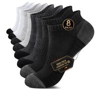 EKSHER Chaussettes Femmes 35-38 Chaussettes de Sport Homme Courte Socquettes Homme Respirant Chaussettes Basses Femme Antidérapant Lot de 8 Paires Pour Running, Travail, Multicolore